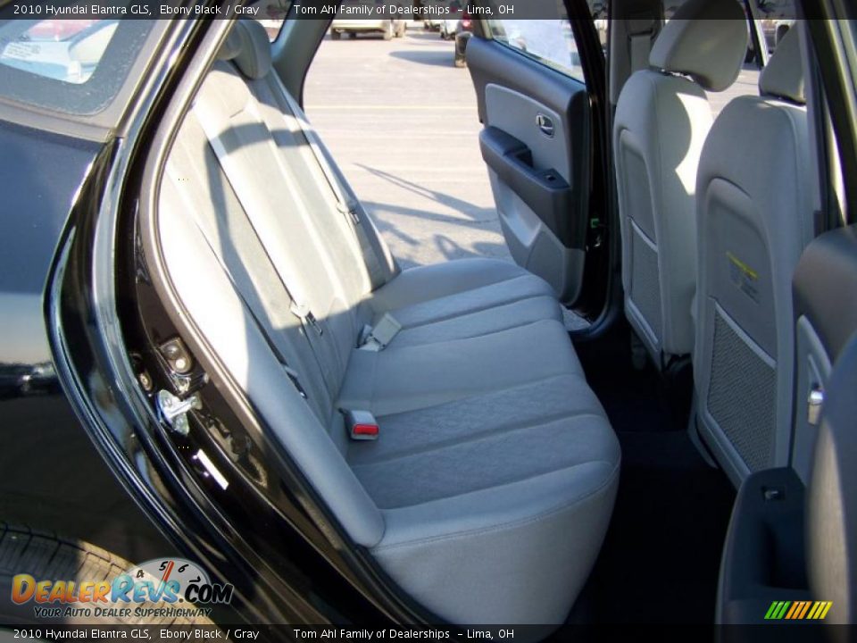 2010 Hyundai Elantra GLS Ebony Black / Gray Photo #13
