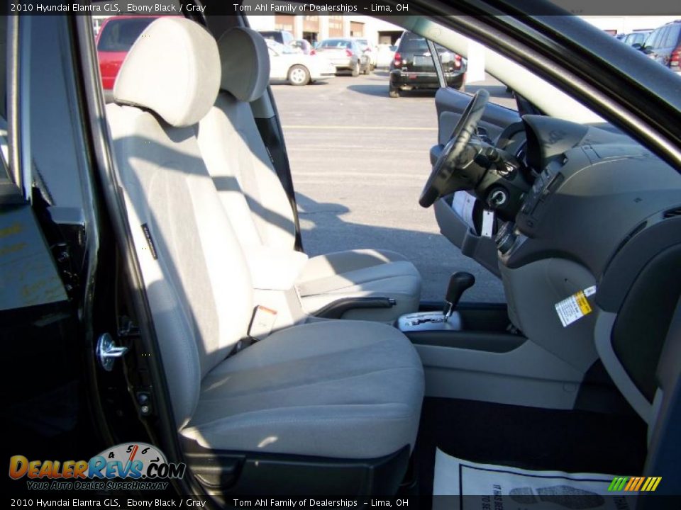 2010 Hyundai Elantra GLS Ebony Black / Gray Photo #14