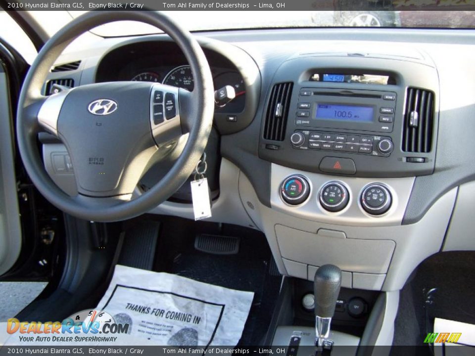 2010 Hyundai Elantra GLS Ebony Black / Gray Photo #15
