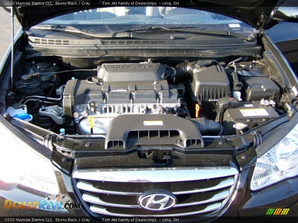 2010 Hyundai Elantra GLS Ebony Black / Gray Photo #16