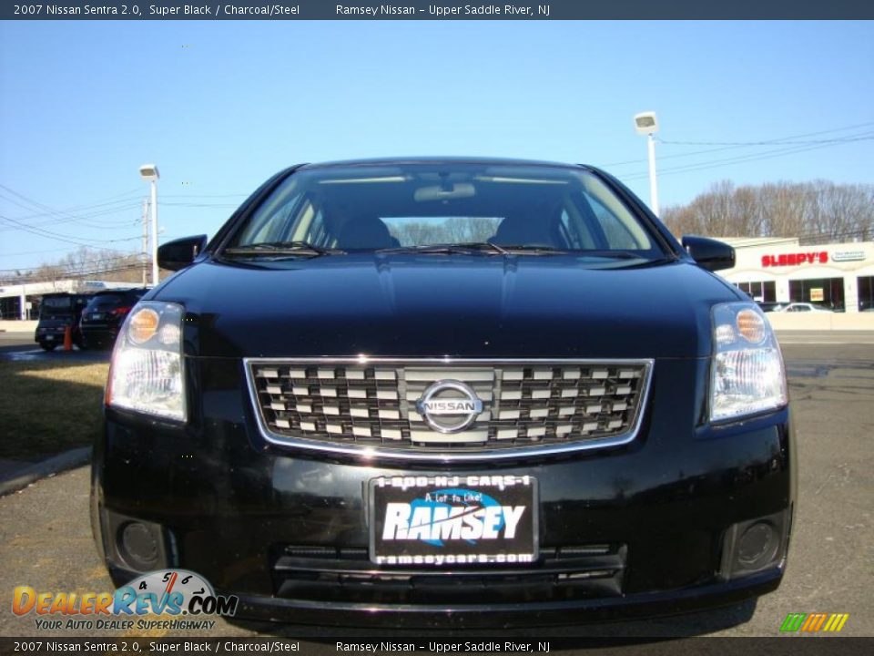 2007 Nissan Sentra 2.0 Super Black / Charcoal/Steel Photo #2