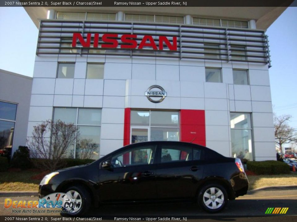 2007 Nissan Sentra 2.0 Super Black / Charcoal/Steel Photo #6