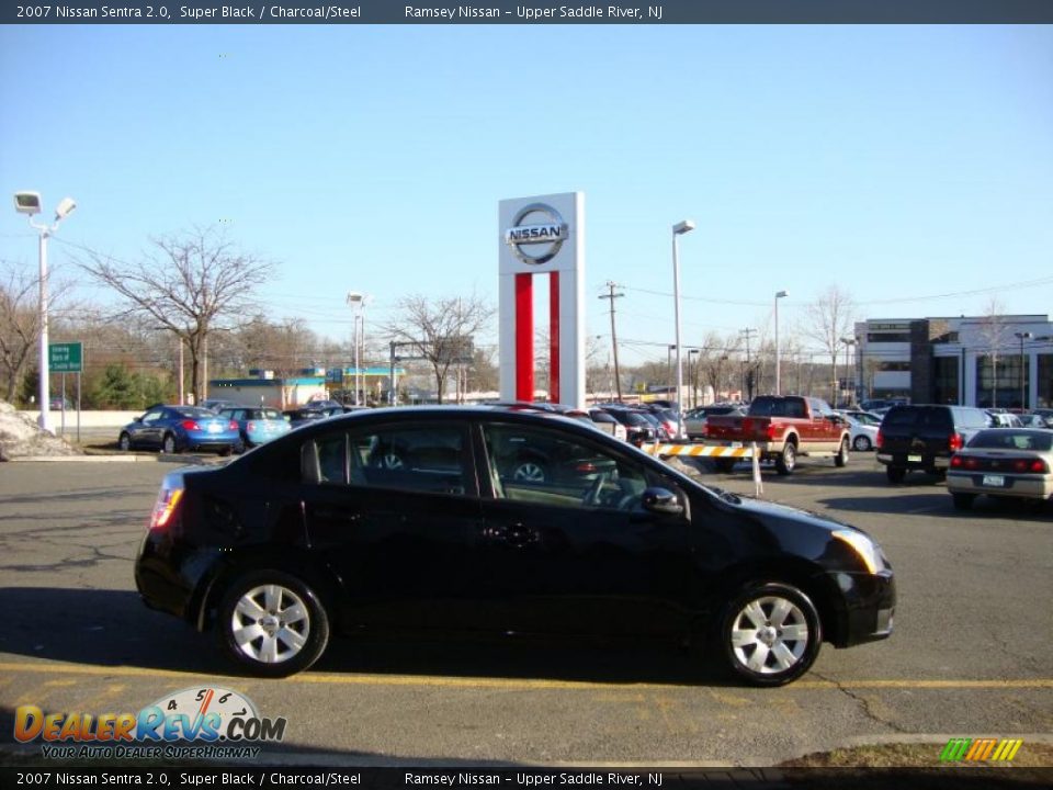 2007 Nissan Sentra 2.0 Super Black / Charcoal/Steel Photo #12