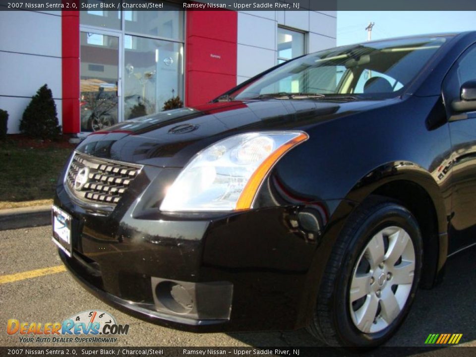 2007 Nissan Sentra 2.0 Super Black / Charcoal/Steel Photo #16