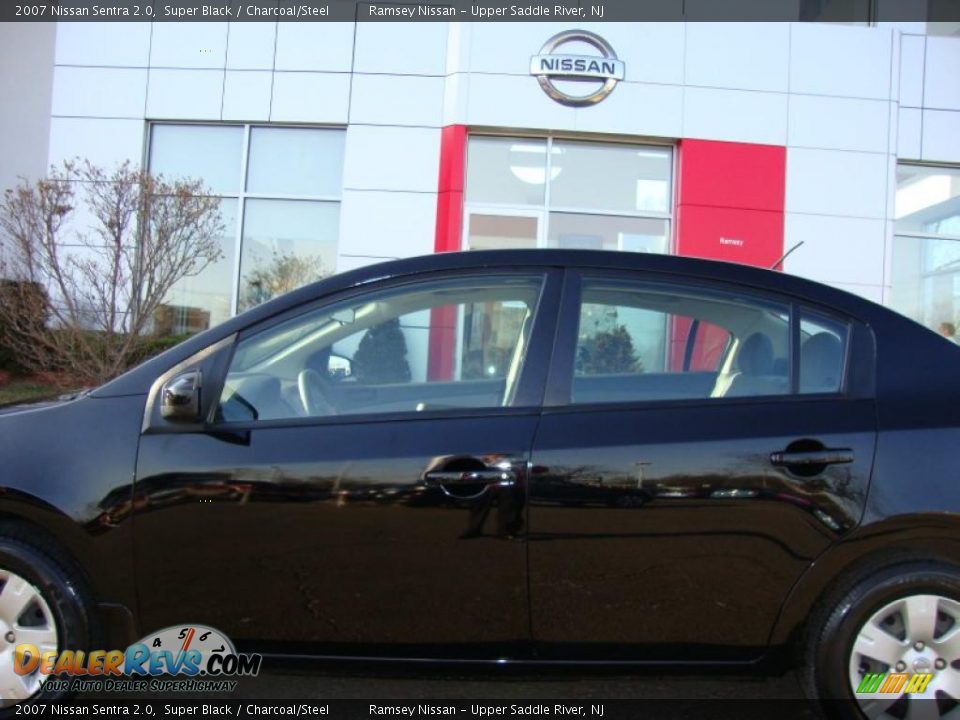 2007 Nissan Sentra 2.0 Super Black / Charcoal/Steel Photo #17