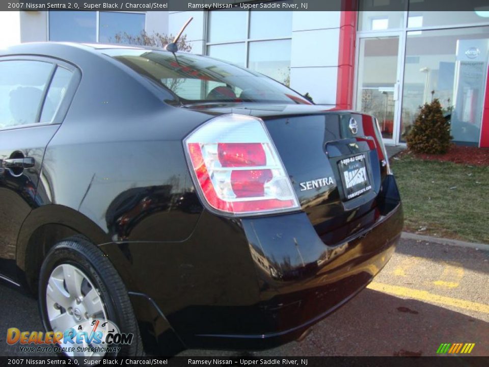 2007 Nissan Sentra 2.0 Super Black / Charcoal/Steel Photo #18