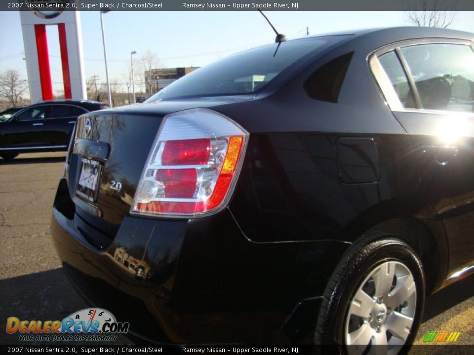 2007 Nissan Sentra 2.0 Super Black / Charcoal/Steel Photo #19