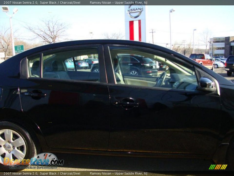 2007 Nissan Sentra 2.0 Super Black / Charcoal/Steel Photo #20