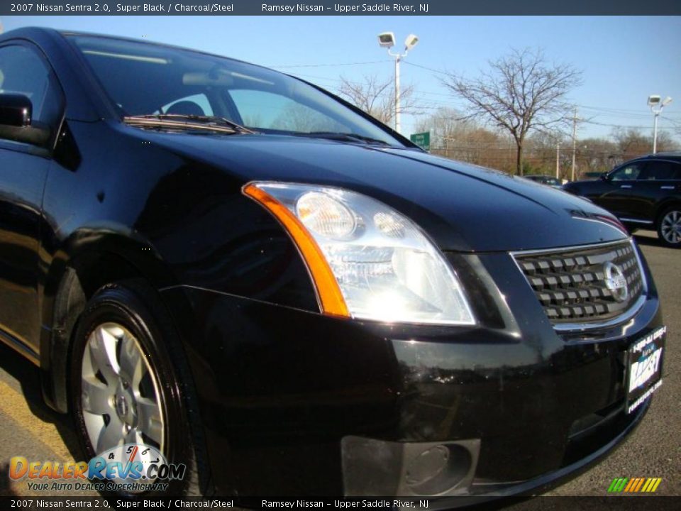 2007 Nissan Sentra 2.0 Super Black / Charcoal/Steel Photo #21