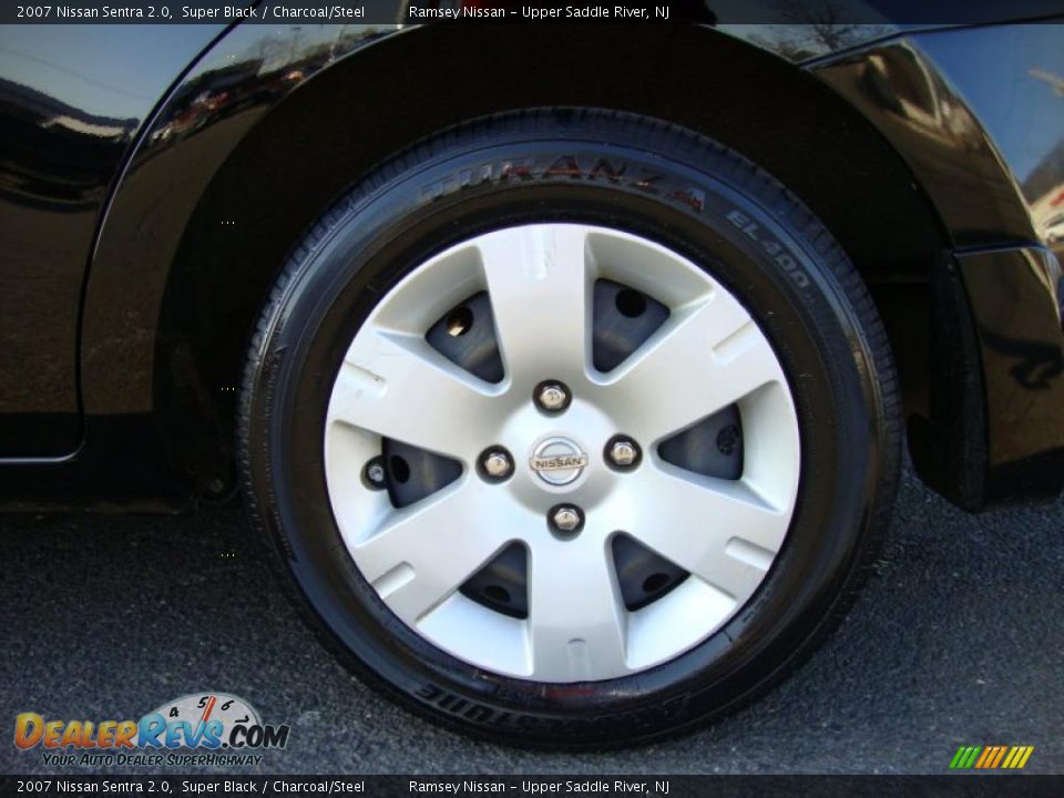 2007 Nissan Sentra 2.0 Super Black / Charcoal/Steel Photo #23