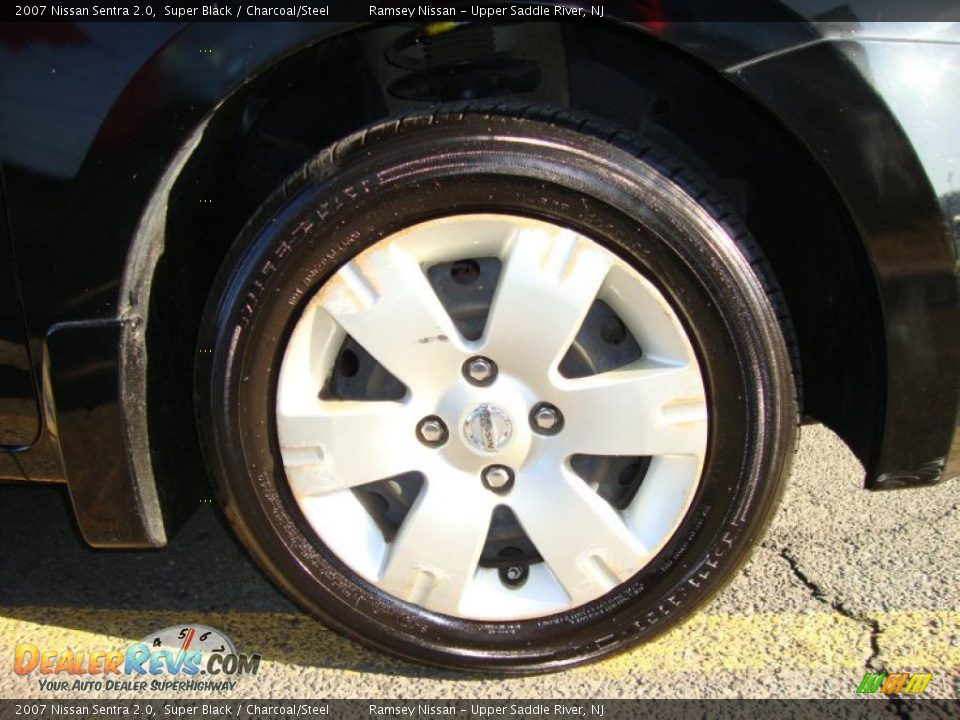 2007 Nissan Sentra 2.0 Super Black / Charcoal/Steel Photo #25