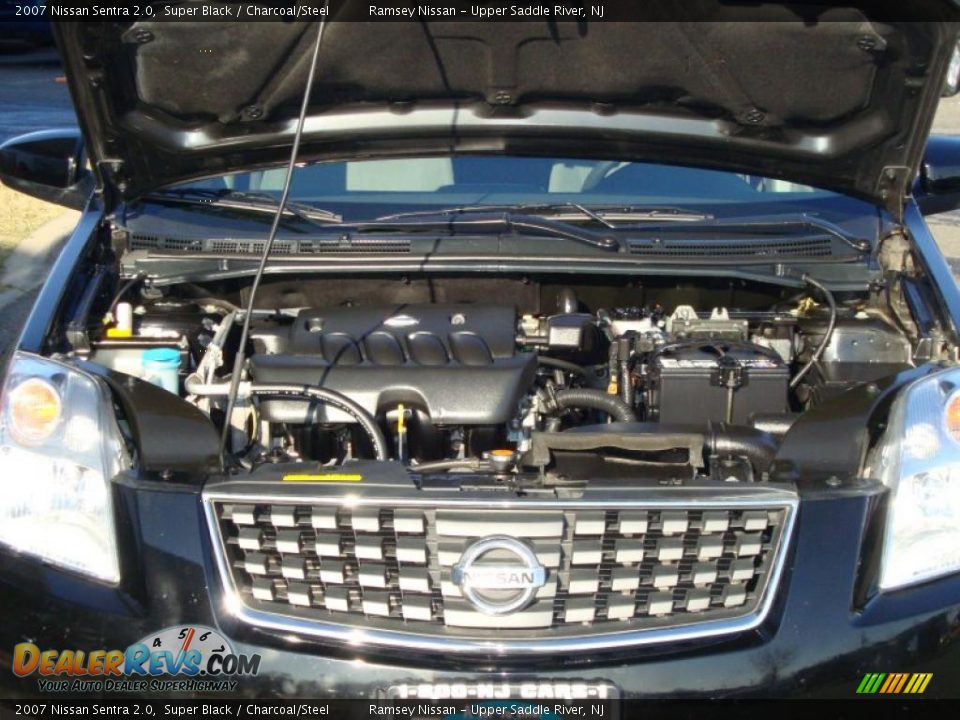 2007 Nissan Sentra 2.0 Super Black / Charcoal/Steel Photo #26
