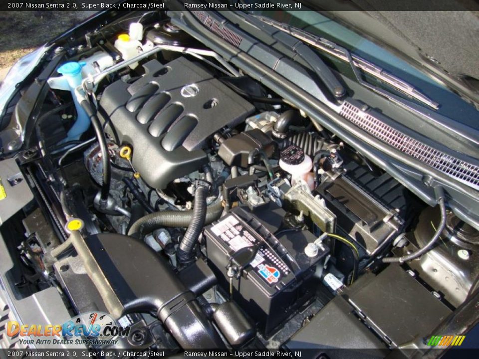 2007 Nissan Sentra 2.0 Super Black / Charcoal/Steel Photo #27
