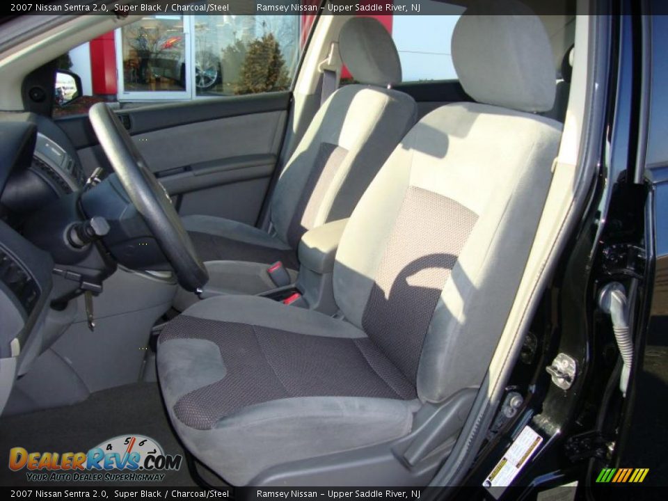 2007 Nissan Sentra 2.0 Super Black / Charcoal/Steel Photo #30