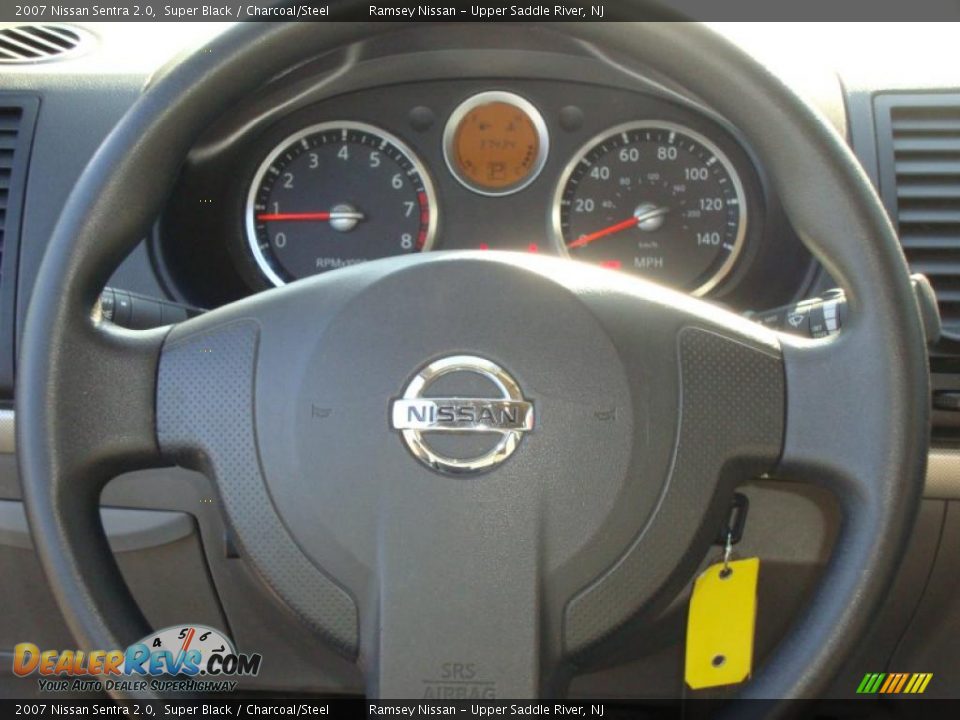 2007 Nissan Sentra 2.0 Super Black / Charcoal/Steel Photo #32
