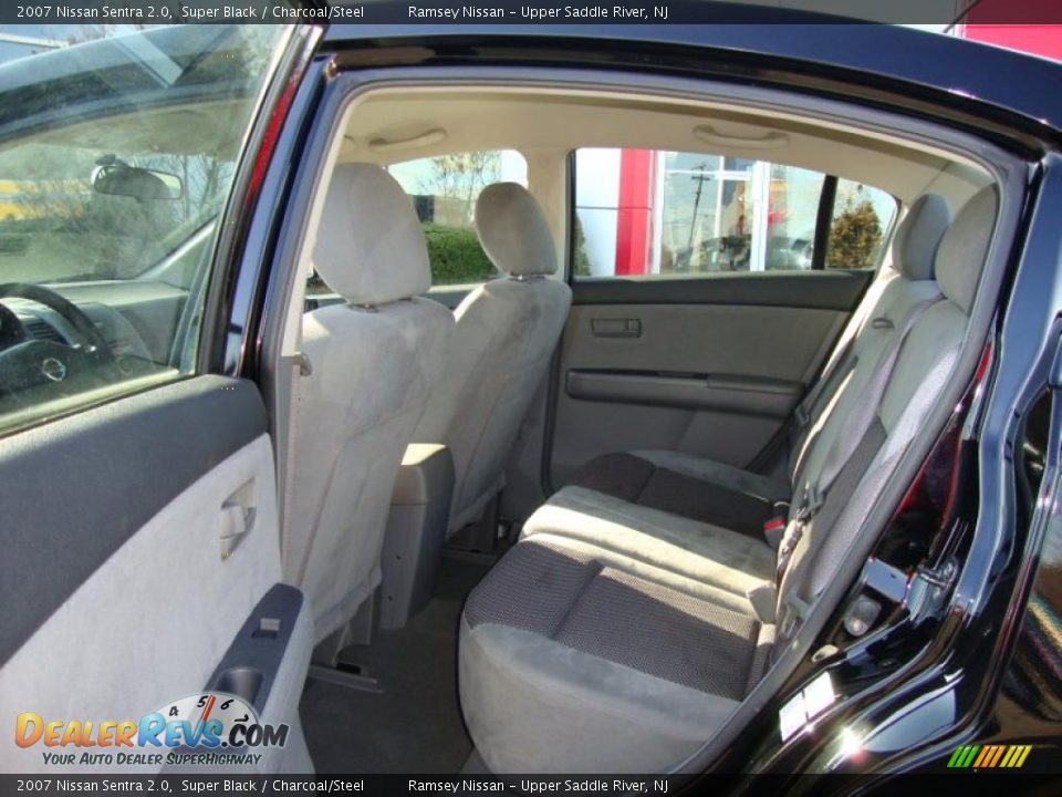 2007 Nissan Sentra 2.0 Super Black / Charcoal/Steel Photo #36