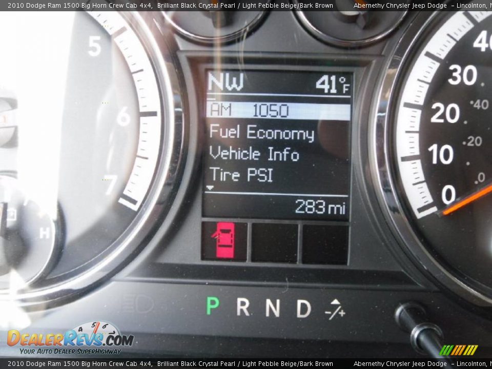 2010 Dodge Ram 1500 Big Horn Crew Cab 4x4 Brilliant Black Crystal Pearl / Light Pebble Beige/Bark Brown Photo #26