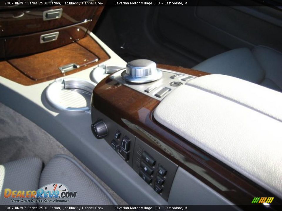 2007 BMW 7 Series 750Li Sedan Jet Black / Flannel Grey Photo #20