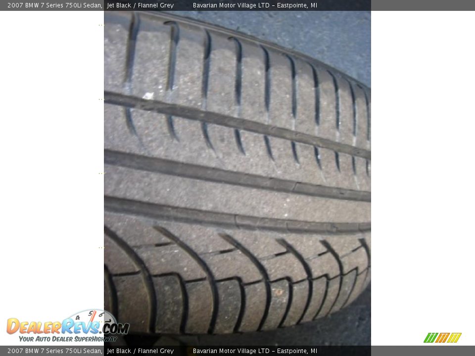 2007 BMW 7 Series 750Li Sedan Jet Black / Flannel Grey Photo #24