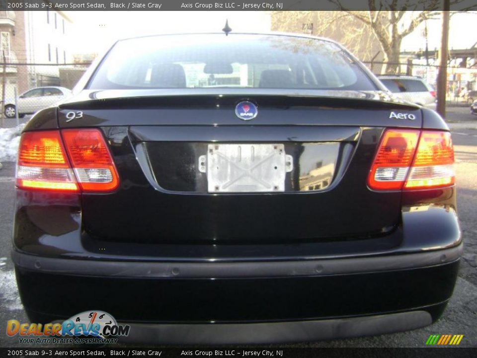 2005 Saab 9-3 Aero Sport Sedan Black / Slate Gray Photo #2