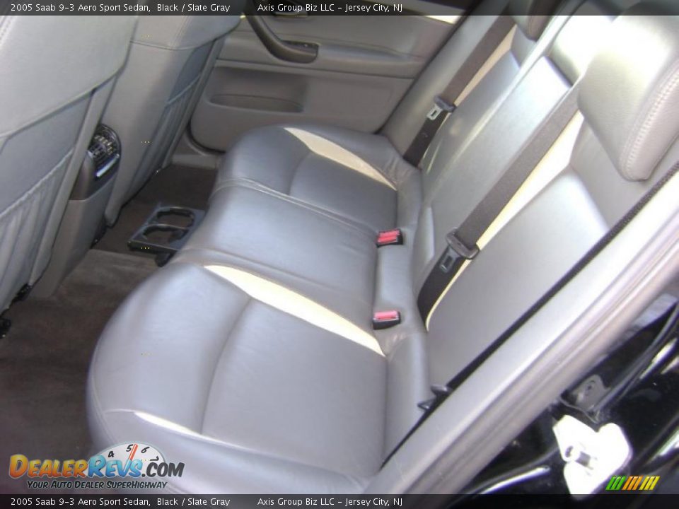 2005 Saab 9-3 Aero Sport Sedan Black / Slate Gray Photo #5