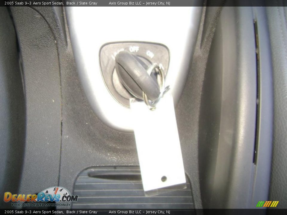 2005 Saab 9-3 Aero Sport Sedan Black / Slate Gray Photo #17