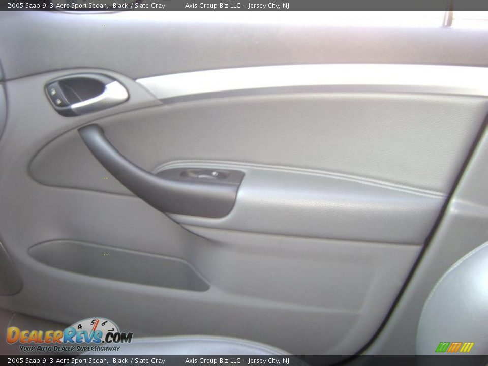 2005 Saab 9-3 Aero Sport Sedan Black / Slate Gray Photo #18