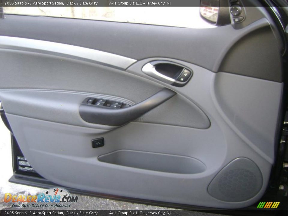 2005 Saab 9-3 Aero Sport Sedan Black / Slate Gray Photo #19
