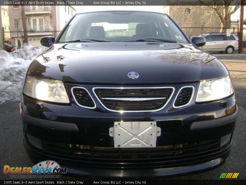 2005 Saab 9-3 Aero Sport Sedan Black / Slate Gray Photo #23