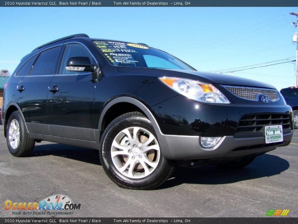 2010 Hyundai Veracruz GLS Black Noir Pearl / Black Photo #1