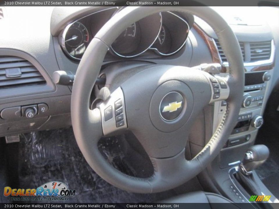 2010 Chevrolet Malibu LTZ Sedan Black Granite Metallic / Ebony Photo #12