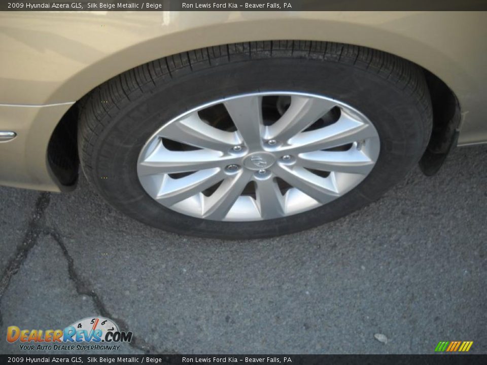 2009 Hyundai Azera GLS Silk Beige Metallic / Beige Photo #15