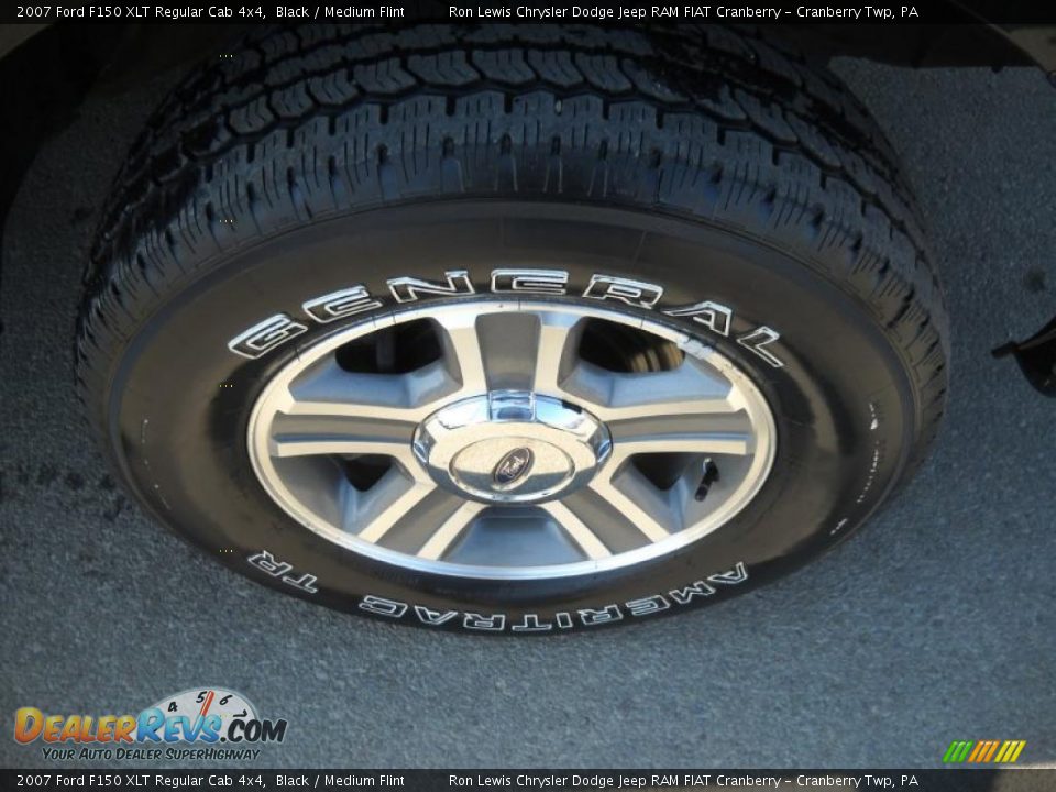 2007 Ford F150 XLT Regular Cab 4x4 Black / Medium Flint Photo #18