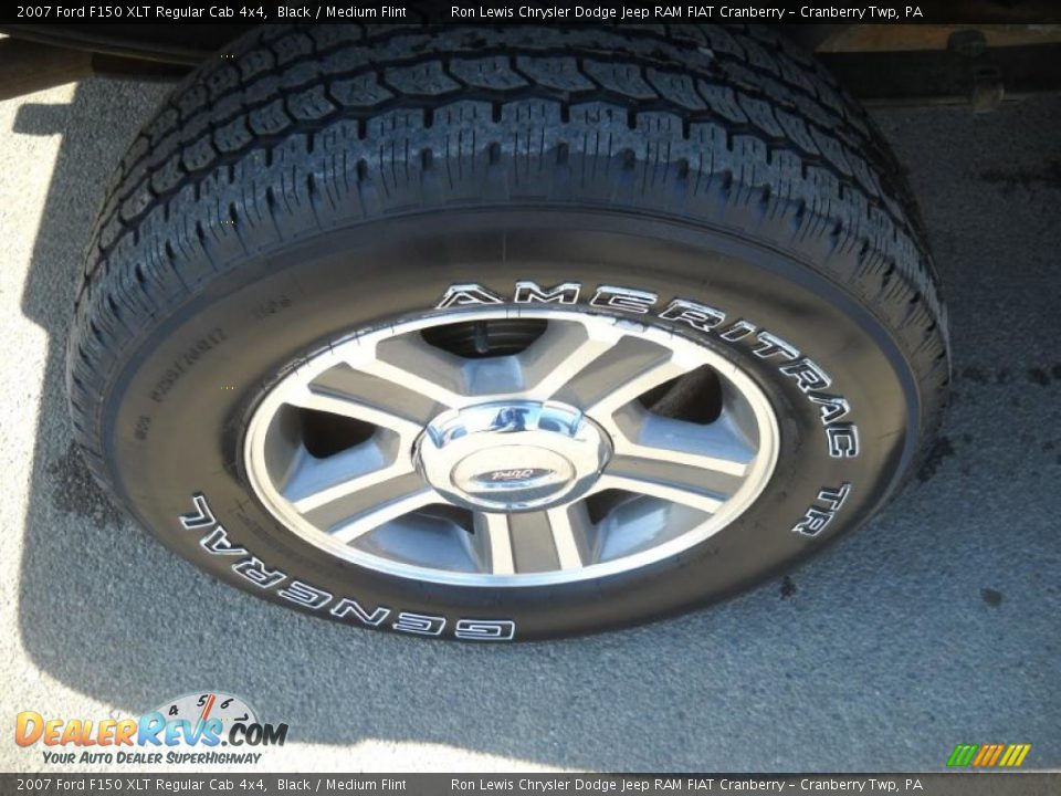 2007 Ford F150 XLT Regular Cab 4x4 Black / Medium Flint Photo #19