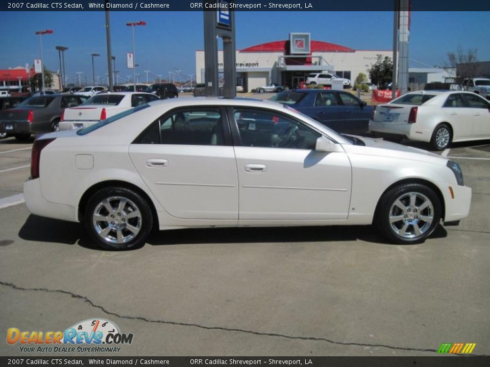 2007 Cadillac CTS Sedan White Diamond / Cashmere Photo #4