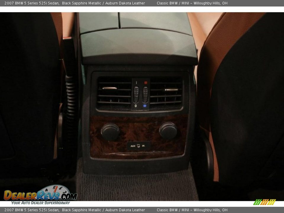 2007 BMW 5 Series 525i Sedan Black Sapphire Metallic / Auburn Dakota Leather Photo #29