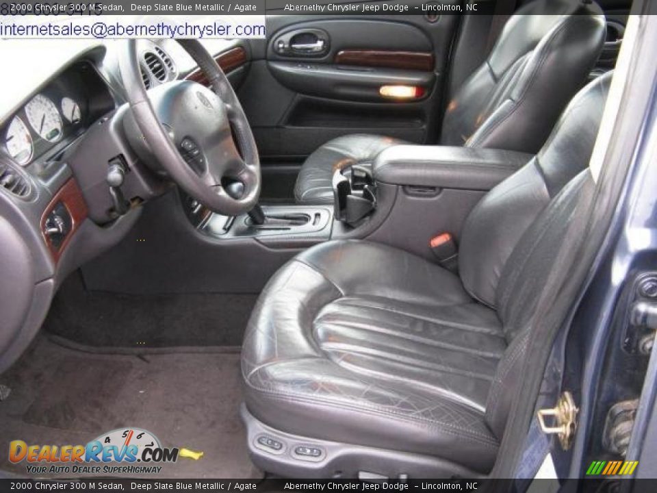 2000 Chrysler 300 M Sedan Deep Slate Blue Metallic / Agate Photo #2