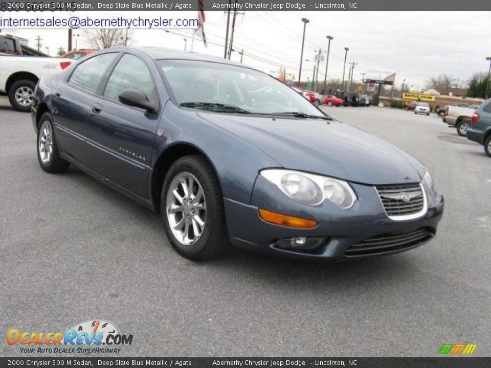 2000 Chrysler 300 M Sedan Deep Slate Blue Metallic / Agate Photo #6