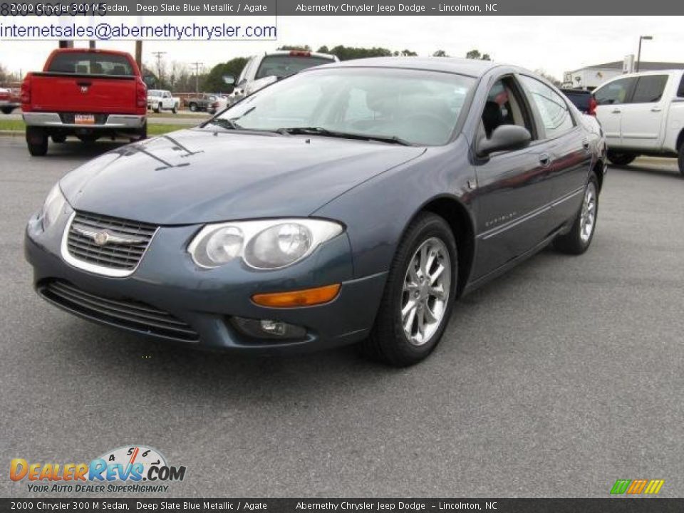 2000 Chrysler 300 M Sedan Deep Slate Blue Metallic / Agate Photo #7