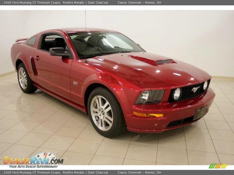 2006 Ford Mustang GT Premium Coupe Redfire Metallic / Dark Charcoal Photo #1