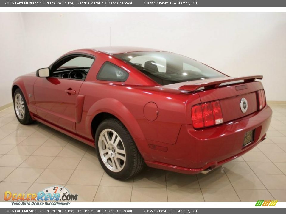 2006 Ford Mustang GT Premium Coupe Redfire Metallic / Dark Charcoal Photo #5