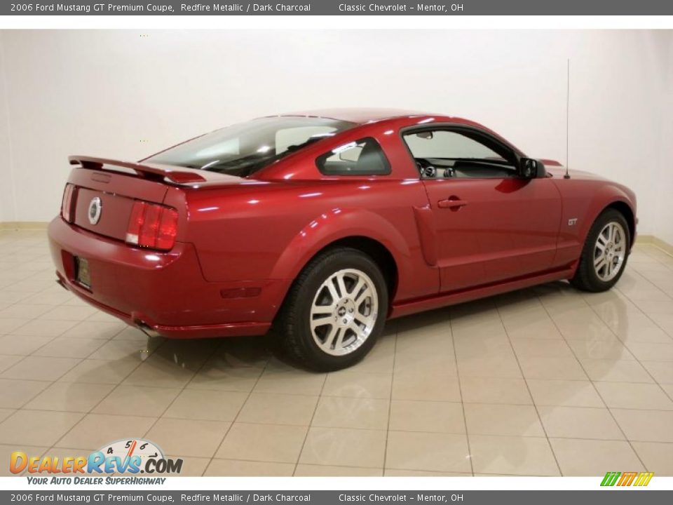 2006 Ford Mustang GT Premium Coupe Redfire Metallic / Dark Charcoal Photo #7