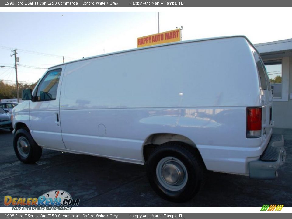 1998 Ford E Series Van E250 Commercial Oxford White / Grey Photo #11