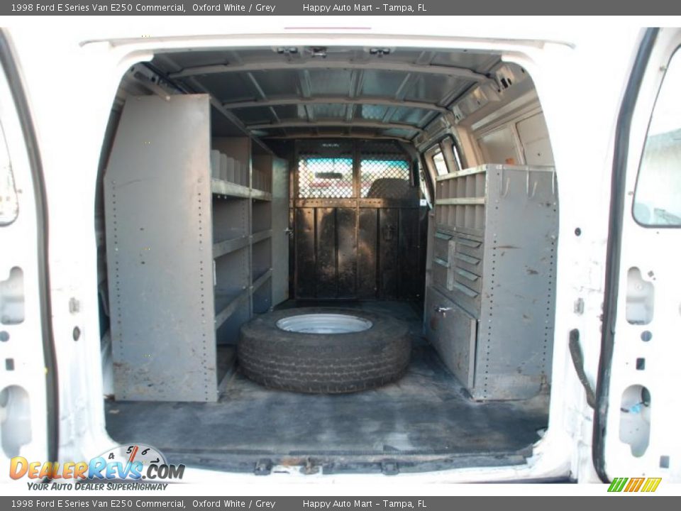 1998 Ford E Series Van E250 Commercial Oxford White / Grey Photo #24