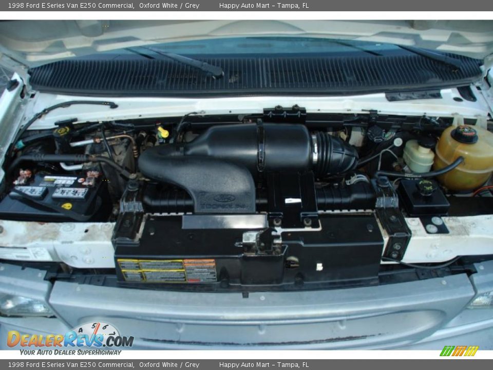 1998 Ford E Series Van E250 Commercial Oxford White / Grey Photo #25
