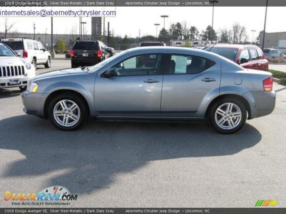 2009 Dodge Avenger SE Silver Steel Metallic / Dark Slate Gray Photo #1