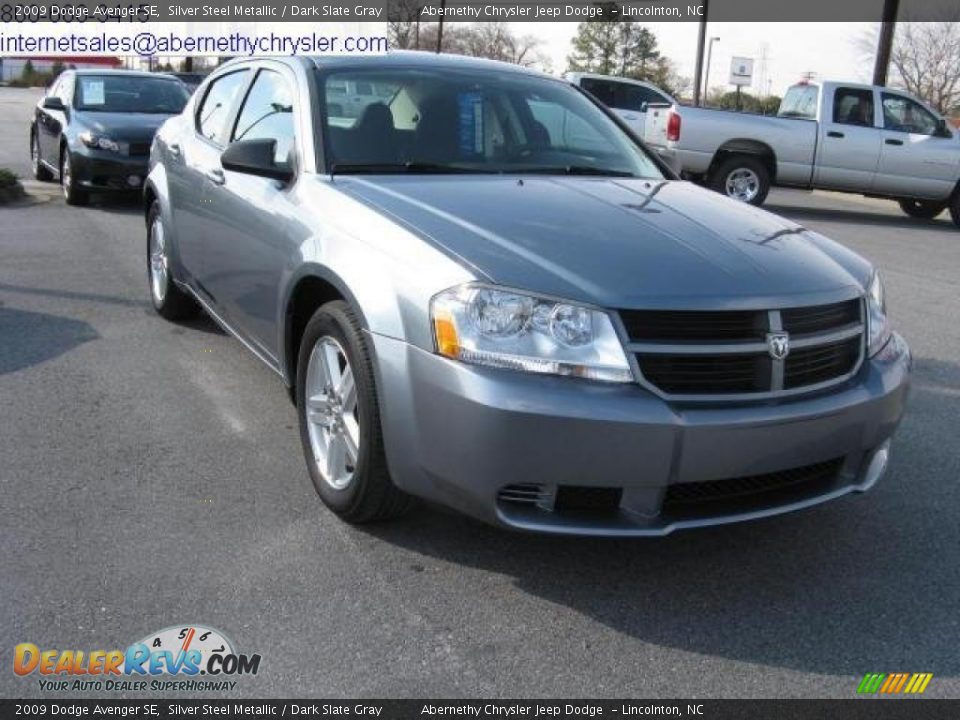 2009 Dodge Avenger SE Silver Steel Metallic / Dark Slate Gray Photo #4