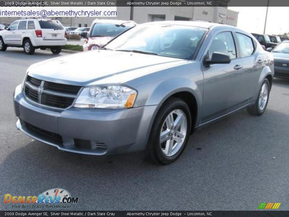 2009 Dodge Avenger SE Silver Steel Metallic / Dark Slate Gray Photo #5