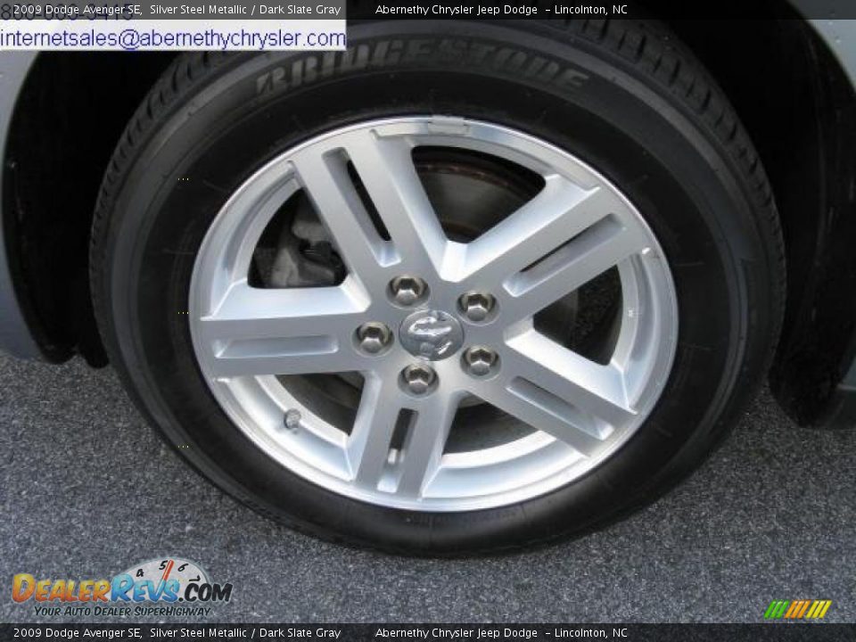 2009 Dodge Avenger SE Silver Steel Metallic / Dark Slate Gray Photo #6