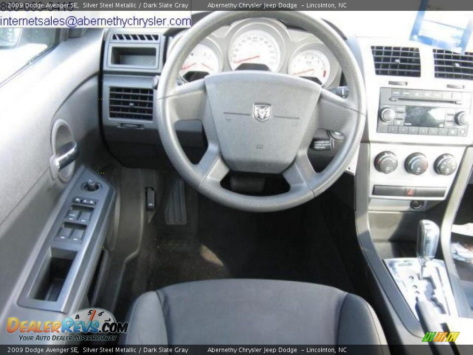 2009 Dodge Avenger SE Silver Steel Metallic / Dark Slate Gray Photo #7